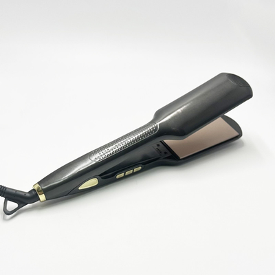 Constant temperature negative ion widening titanium gold aluminum floating plate fashion niche hair straightener