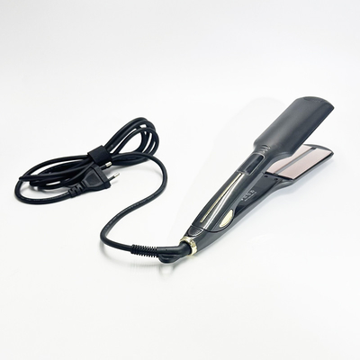 Constant temperature negative ion widening titanium gold aluminum floating plate fashion niche hair straightener