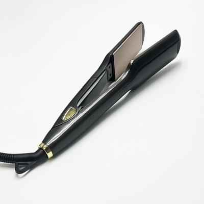 Constant temperature negative ion widening titanium gold aluminum floating plate fashion niche hair straightener
