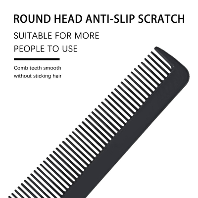 Double trim ABS White trim comb recommended by home commercial hair salon