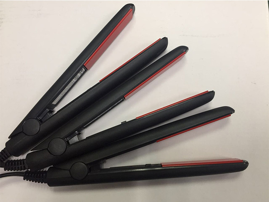 Black Customized Rechargeable Curling Iron PTC Heater 23*11*6cm With Car Plug